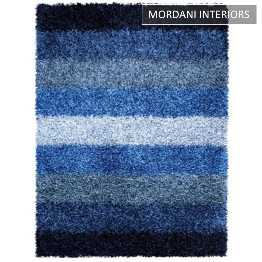  004-A-Blue Furry Soft Carpet Rug